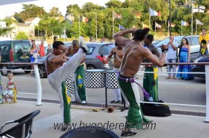 Figures de Capoeira sur le Vieux Port de Pornic