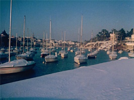 Fvrier 1986 - Pornic sous la neige et dans le froid