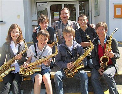 Pornic - 25/06/2012 - Pornic : Sept jeunes saxophonistes au concours international