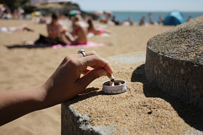 Pornic - 26/08/2013 - Interdiction de la cigarette sur les plages