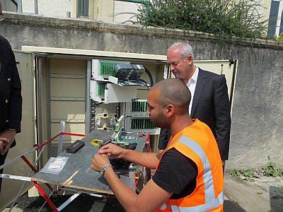 Pornic - 16/04/2014 - Loire-Atlantique :  La fibre optique va booster internet