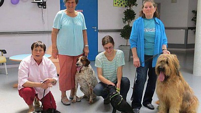Pornic - 24/05/2014 - Saint Brevin : Les chiens rendent visite aux personnes handicapées 