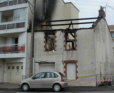Pornic - 17/07/2014 - Saint-Brevin-les-Pins : Incendie mortel dans le centre-ville