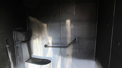Pornic - 23/10/2018 - Saint-Michel-Chef-Chef : toilettes publiques vandalises